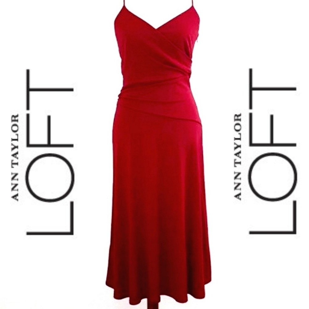 Ann Taylor LOFT Spaghetti Strap Wrap Dress